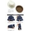 Zaction EdgeCity Foldable Machine Washable Hat, Straw Hat, Large Size,