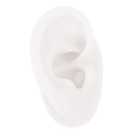 Operitacx Ear Model Realistic Ear for Piercing Exercise and Jewellery Presentation White Dummy Ear for Jewellery Design and Acupuncture Training