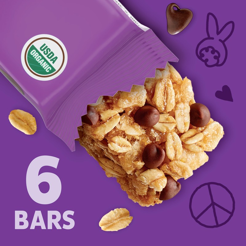 Annie's Organic Chewy Granola Bars, Chocolate Chip, 6 Bars, 5.34