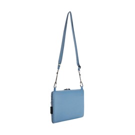 Tatonka Cross Body Bag S (2L) - Small, Flat Shoulder Bag in Trendy Design and Made from Recycled Material - PFAS/PFC-Free - 20 x 25 x 2 cm, Elemental Blue