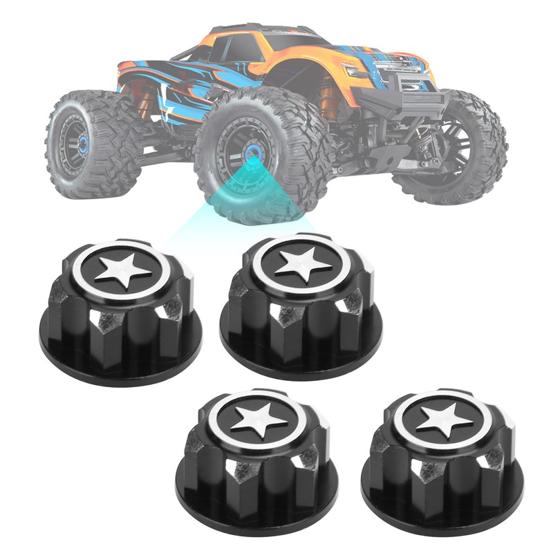 4pcs Aluminum Alloy Wheel Hub Cap Cover Accessory Fit for