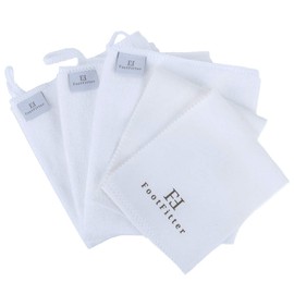 FootFitter Shoe Shine Cloth Set! 3 Ultrasoft Microfiber Cloths and 2 Traditional Microfiber Cloths - Best Professional Shoe Cream, Polish, & Wax Applicators for Shining Leather