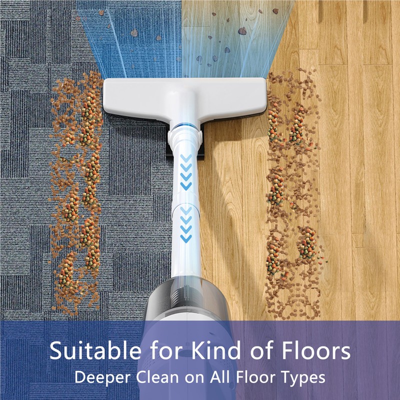 SIPPON 6-in-1 Lightweight Stick Vacuum Cleaner with 100W Powerful Motor,