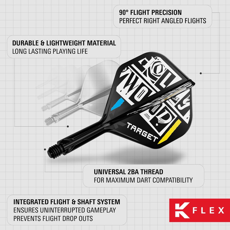 TARGET Darts Chris Dobey K Flex Flights and Shaft System,