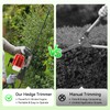 LyeXD 22.5cc Gas Hedge Trimmer, Double-Edged Hedge Machine 2-Stroke Engine