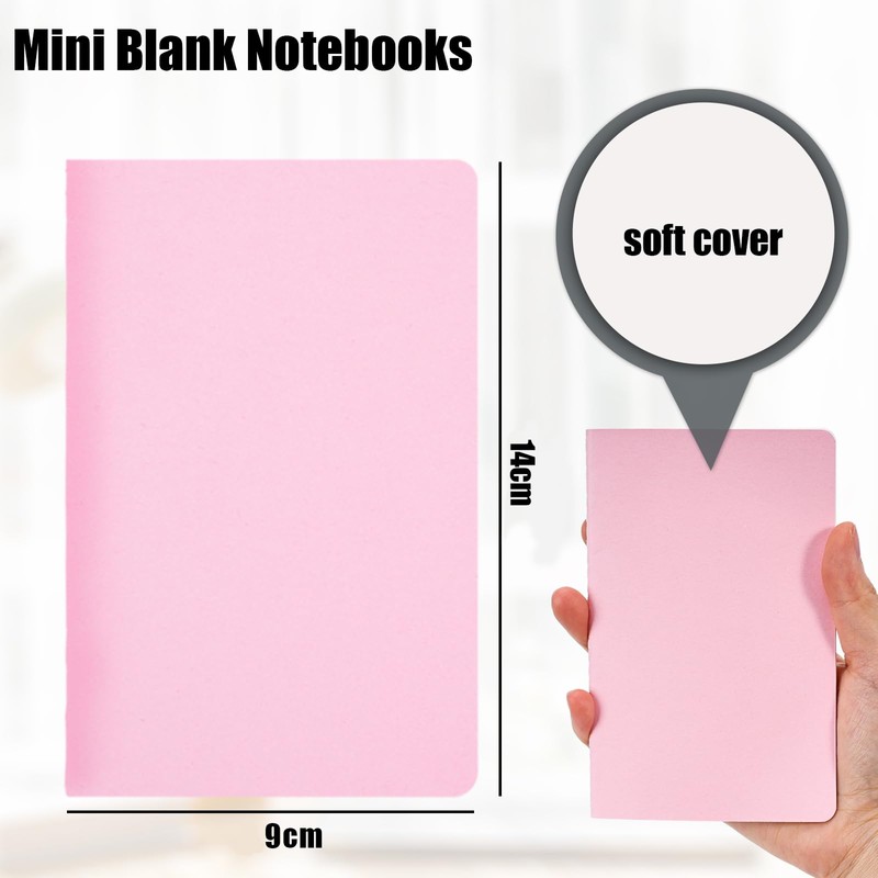 Koogel 32 Pads Mini Notebooks Unlined, Pocket Notebooks Blank Small