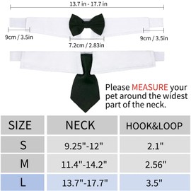 Casidoxi Dog Bow Tie Cat Tuxedo Collar, Bowtie Dog Collars, Dog Birthday Easter Valentines Tux Wedding Collar for Dog Cat…