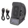 3 in 1 Bluetooth Speaker PC ABS Alarm Clock with