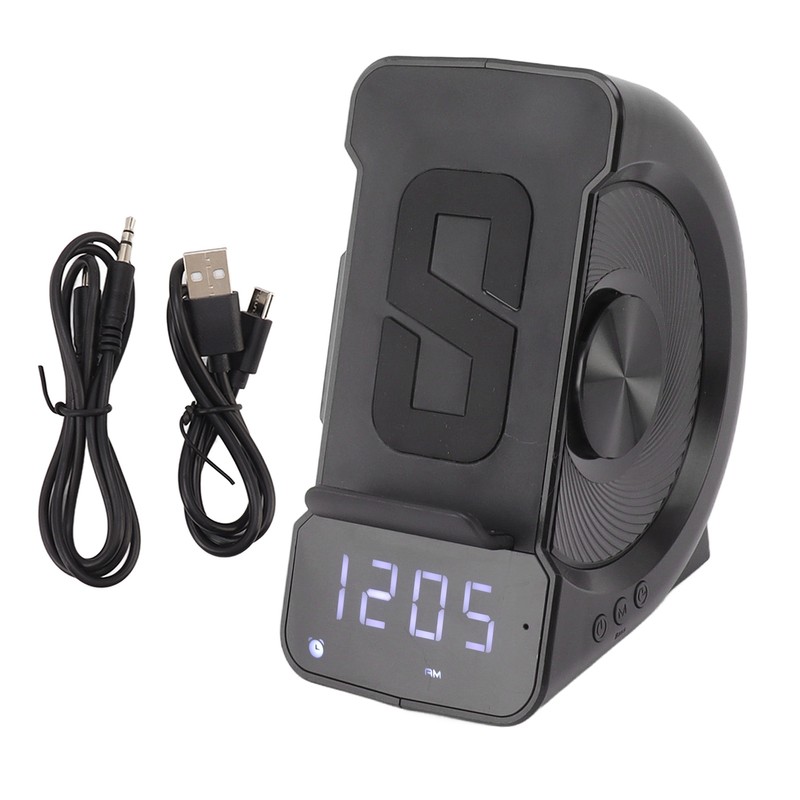3 in 1 Bluetooth Speaker PC ABS Alarm Clock with
