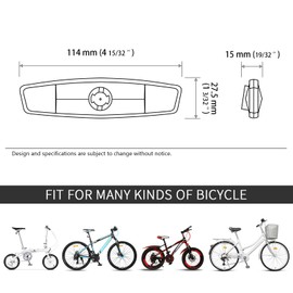 KOPPANG Bike Wheel Reflectors Bicycle Spoke Reflector Bicycle Safety Warning Reflector Road Bike Tire Reflectors Bike Accessories for Mountain Bike Decoration Night Riding (White, 2pcs)