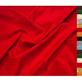 A-Express Soft Faux Leather Fabric Spandex Stretch Smooth Matt Matte Leatherette Vinyl Material 140cm 55" Wide 230gsm One Way Stretch Sold Per Meter - 1 Meter 100cm x 140cm Red