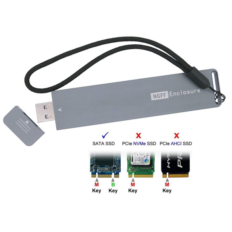 Xiwai B/M-Key NGFF M2 SSD to USB 3.0 External PCBA