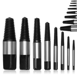 8 Piece Screw Extractor Set Left Extractor Set, Screw Extractor Kit Professional Screws Extractor Tool Extractor for Damaged Screws Pipes