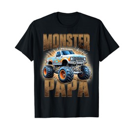 Monster Truck Papa Monster Truck Are My Jam Truck Lovers T-Shirt