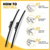 MIKKUPPA 26"+22"+11" Wiper Blades Kit, Replacement for 2011-2023 Ford Explorer