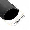 BOXONLY 80mm Dia 128mm Flat Width EVA Heat Shrink Tubing