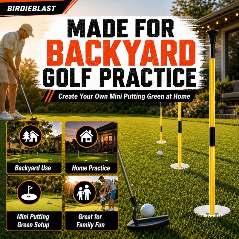 2 or 4 Set 3Ft Golf Flagstick Mini Putting Green