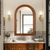 Tanmicoshomy Wood Bathroom Mirror 24x36 Inch,Rustic Wall Mirrors with Shatter-Proof