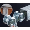Trolley Assembly, Silent Roller Wheels for 1-3/4" Wide and 2-1/4"