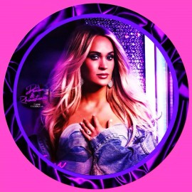 CARRIE UNDERWOOD DENIM & RHINESTONES LIVE IN LAS VEGAS LEATHER KEYCHAINS OF TWO