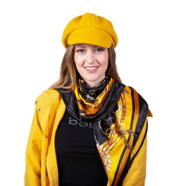 RASHULE GIFTS FOR WOMEN Fashion Large 35"x35" Square Silk Feeling Head, Hair and Neck Scarf, Head Hair Wrap in Luxury Clutch-Style Gift Box