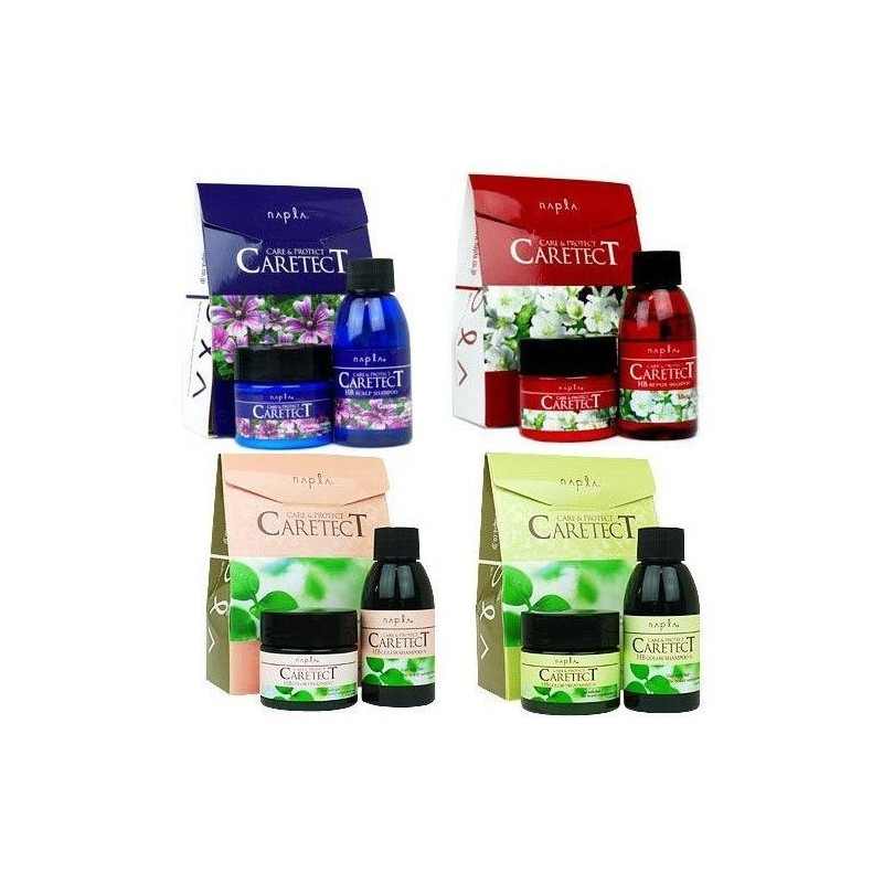 ナプラ ケアテクトHB お試し4タイプセット シャンプー NET 50mL トリートメントNET 50g【ノンシリコン】 リペア・スキャルプ ・S