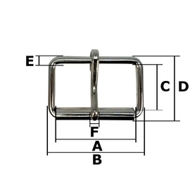 FAMILY TOOL 57200 Pipe Buckle (Inner Width 0.6 inch (15 mm) Thick), Silver, Pack of 10