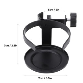 Mic Stand Cup Holder, for Beverage Easy Fit Sturdy Clamp No Tools Required Great Stage Accessory Tray with Drink Holder and Guitar Pick Tab for Sheet Stand Guitar Stand