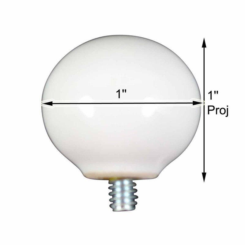Renovators Supply Manufacturing Robe Hook Knobs 1" Replacement Ball White