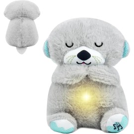 US Local Stock Breathing Stuffed Animal, Mush Plushies for Anxiety and Sleep, Four Gear Adjustment, Portable Plush ToyColor: blue, Size: 18cm