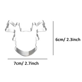 ZDYWY Elk Reindeer Sika Deer Head Shaped Cookie Cutters for Christmas