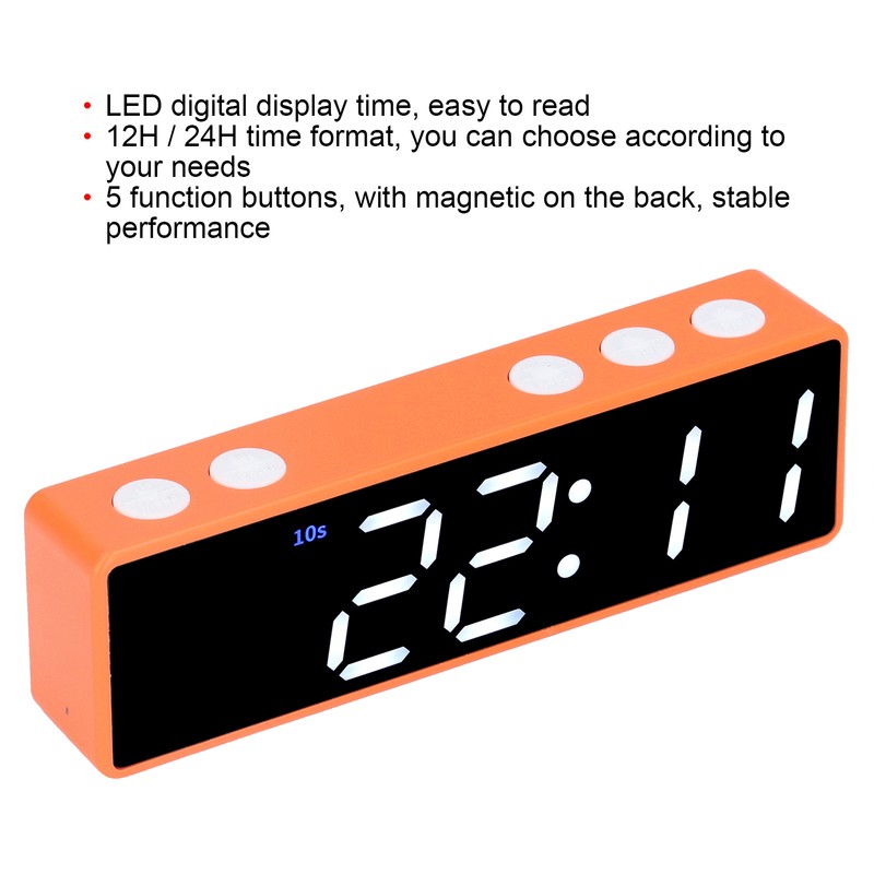 Training Timer LED Digital Timer Multifunctional Electronic Desktop Clock for