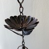 Zaer Ltd. Ornate Hanging Rain Chains (Bronze Finish, Peonies)