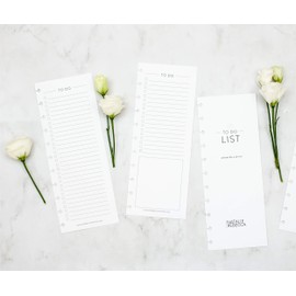BetterNote Skinny To Do List Refills for Discbound Notebooks, Half Sheet Checklist, Fits Levenger Circa, Staples Arc, TUL, The Happy Planner, Disc Bound, Talia (Classic- 25 Sheets, 11-Disc, 8.5"x11")