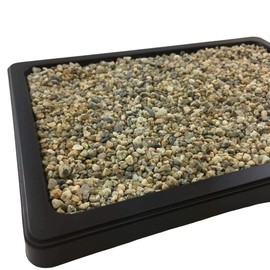 Drip and Humidity Tray with Washed River Rocks - Helps Protect Furniture + Planting Trays Provides Moisture When Water Evaporates - Great for Cactus, Succulents, Bonsai & House Plants