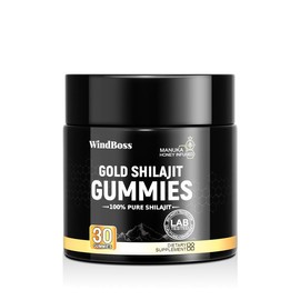 Organic SHILAJIT Gummies | Organic Pomegrenate Oil Flavor | Cane Sugar Free, Sweetened by Organic Manuka Honey | Clean Formula | Heart & Brain, Cellular Health 30 Healthy Gummies - size: Pack of 1