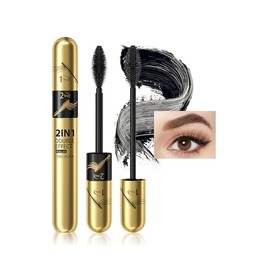 New Liquid Mascara Black, Lash Extensions and Waterproof Mascara Volumizing & Lengthening, Curling Eyelashes and Fast Dry, Exquisitely Full, Create Charming Eye Makeup