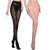 ibonas Shiny Oil Pantyhose Footed - 2 Pack Ultra Shiny