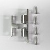 HKB® Door Catch Nickel-Plated Metal 1 Double Ball Catch Door