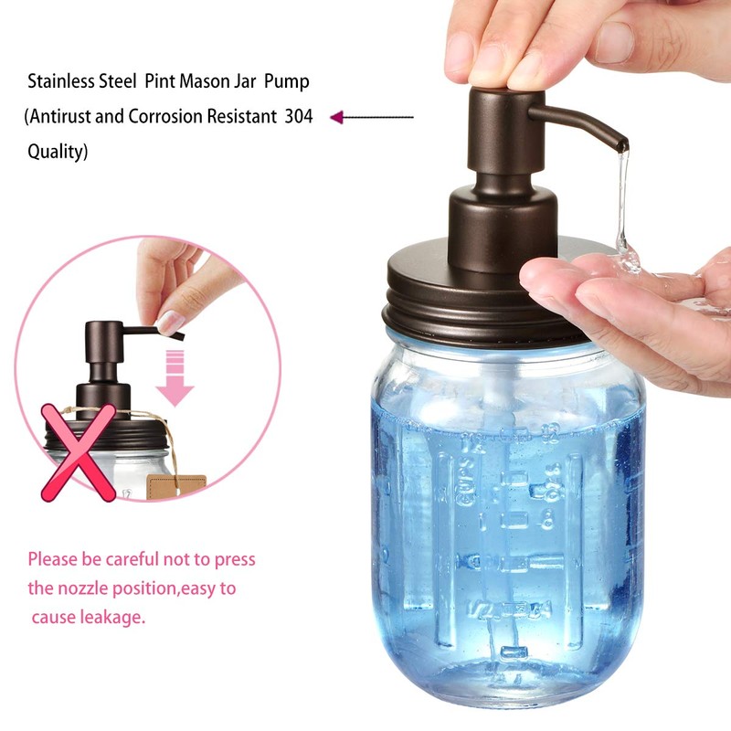 Komashr Mason Jar Bathroom Accessories Lids Set(4pcs) - Jar Not