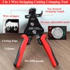 LEONTOOL 3 in 1 Automatic Wire Stripper Tool 7-Inch Heavy