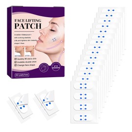 Face Lift Tape, 60 Pcs Invisible Face Tape Lifting Waterproof Elasticity Stickers, Instant Makeup Uplift Tools, Facial Lift Strips for Instant Facial Uplift, Wrinkle Hide & Double Chin