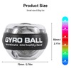 Gyro Power Balls Trainer Ball, Hand Gyro Ball Wrist Strengthener,