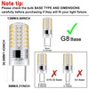 G8 LED Bulb Dimmable 3W Warm White 3000K T4 Bi-Pin