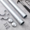 Hicarer 2 Pack 2-3/8" Od Fence Height Extender 24" Metal