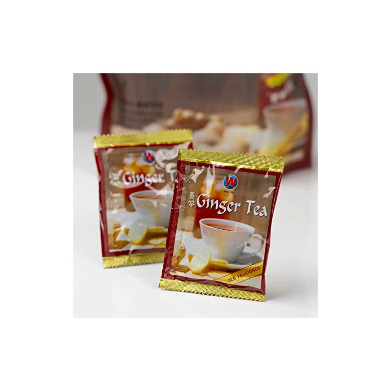 Wing Hop Fung Instant Natural Ginger Tea with Honey, 25