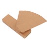 200pcs Kraft Bookmark Sleeves Blank Stable Support Portable DIY Bookmark