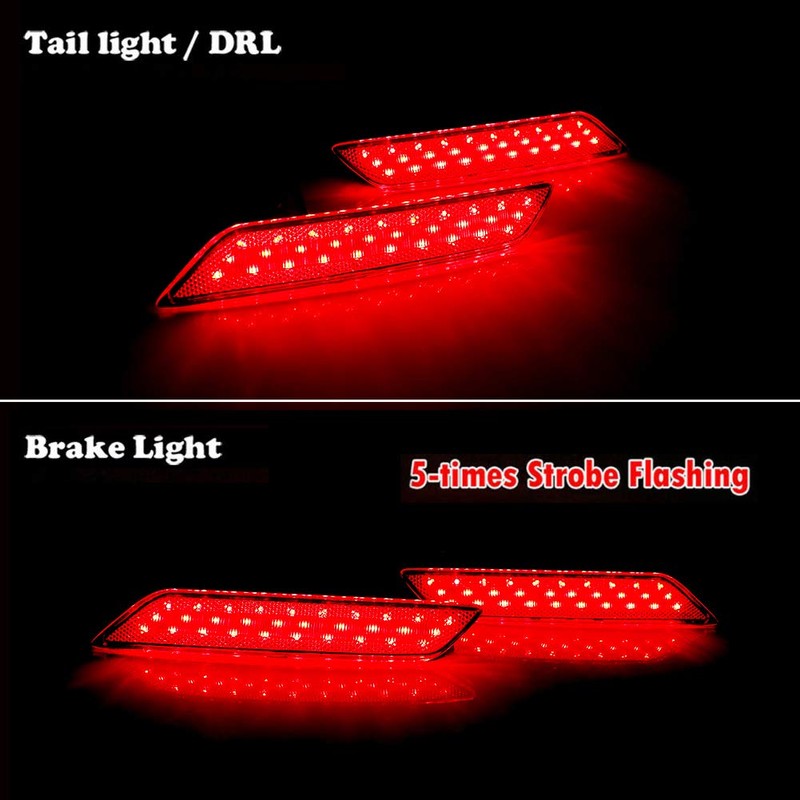 for 2013 2014 2015 Honda Civic Sedan Rear Bumper Reflector