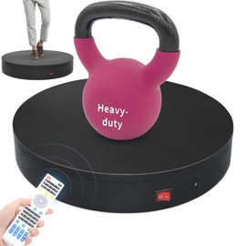 ComXim Remote Photography Motorized Turntable Rotating Display Stand base giratoria para Spinning Rotating Platform 360 photo booth lazy susan for Display,3D Scanner Models(Load Range:132lbs~400lbs)