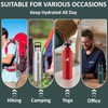 Water Bottle 1 Litre, Stainless Steel Water Bottle with Straw,
